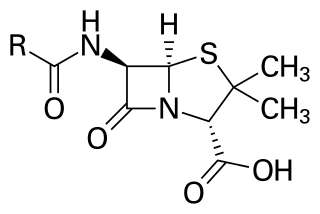 Penicilin molecule